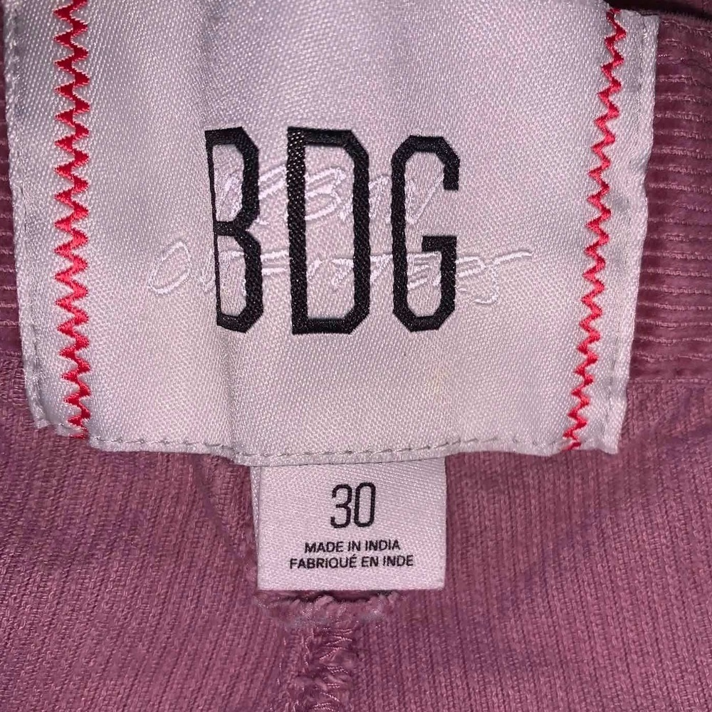 BDG Corduroy Cargo Pants 30 Pink Wide Leg Utility Gorpcore Streetwear Skater - Picture 2 of 6